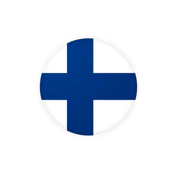 Suomalaislippu Pyöreä Tarrat - 5 cm - 1000 kpl Flerfärgad