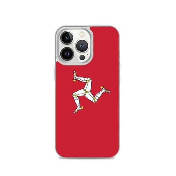 Coque iPhone - iPhone 13 Pro - Drapeau ö av Man - Souple - Multicolore - Design unik Flerfärgad