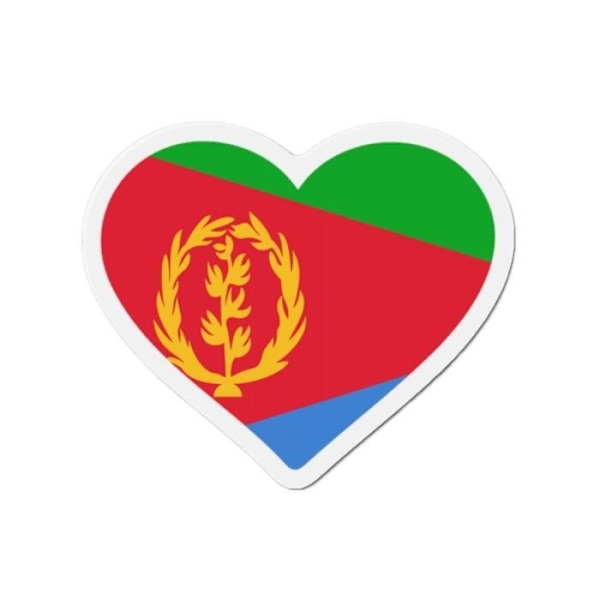 Eritrea Flag Heart Magnet 50 stycken i 8cm