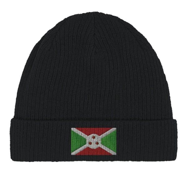 Bonnet Flag Burundi i Sort Svart