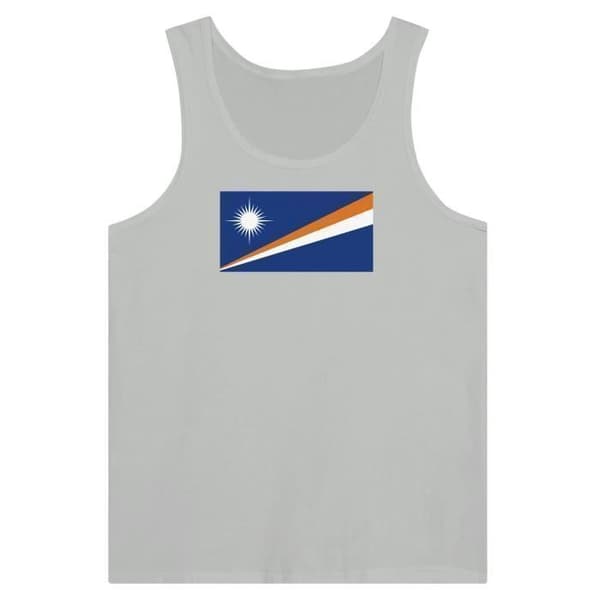Tanktop - Marshalløerne - Grå - 100% bomuld - Slim fit - Holdbar Grå S