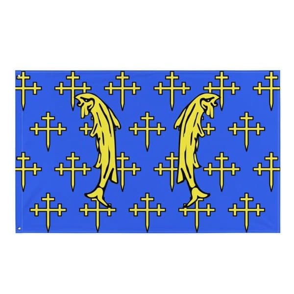 Meuse lippu 90 x 150 cm Flerfärgad