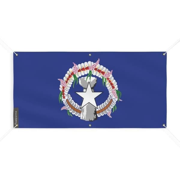 Pohjois-Mariaanien lippulippu 6 silmukkaa 130x260cm polyesteriä