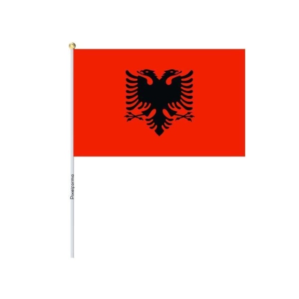 Partier Mini Flag of Albania 14x21cm i 100 stk