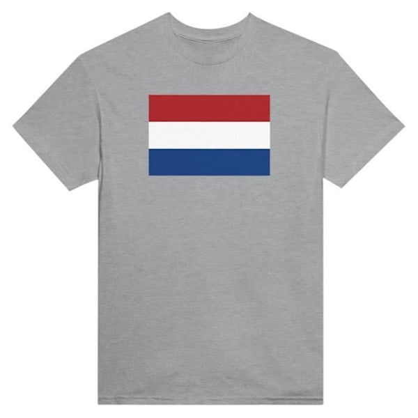 Nederländerna flagga T-shirt i grå färg Grå XXL