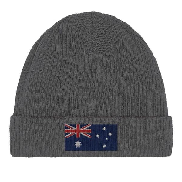 Grå Australsk Flag Hætte Grå