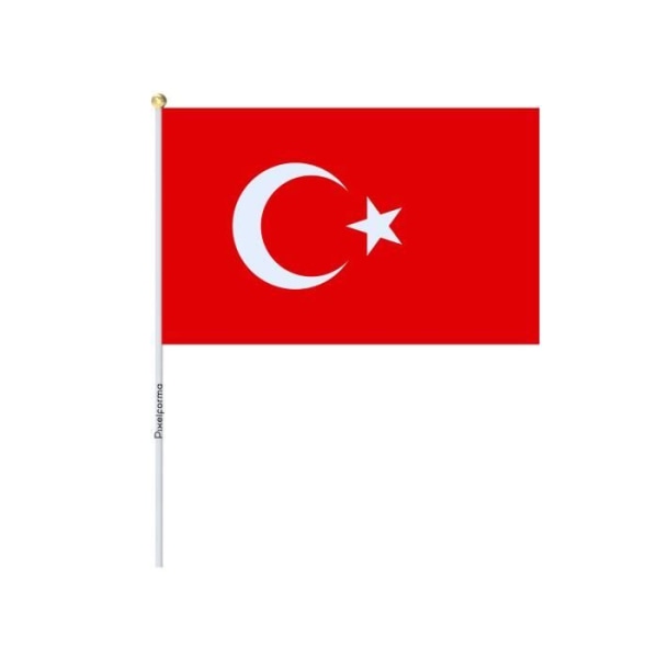 Lots Mini Flag of Turkin 14x21cm 100 kappaletta