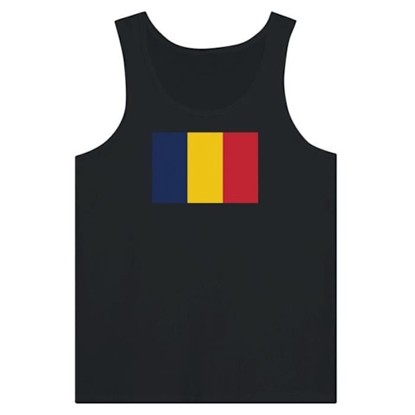 Chad Flag Tank Top i Sort Svart XS