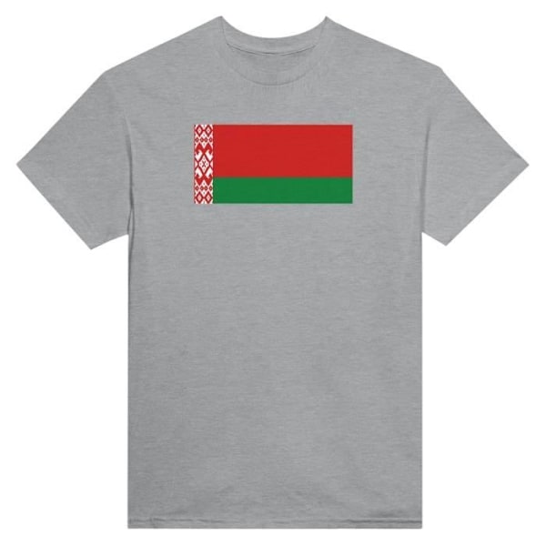 Vitrysslands flagga T-shirt i grå färg Grå jag