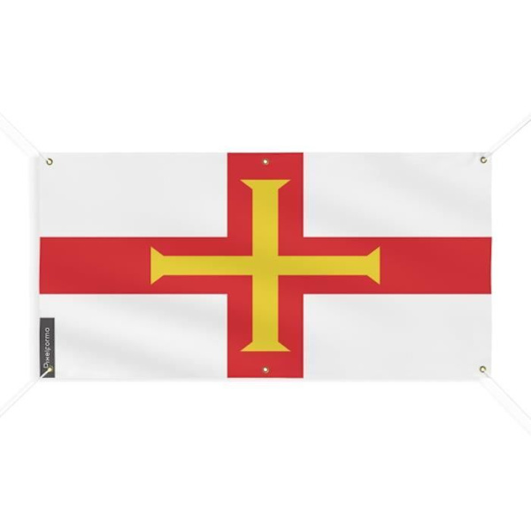 Guernseyn lippulippu 6 silmukkaa 120x240cm polyesteriä