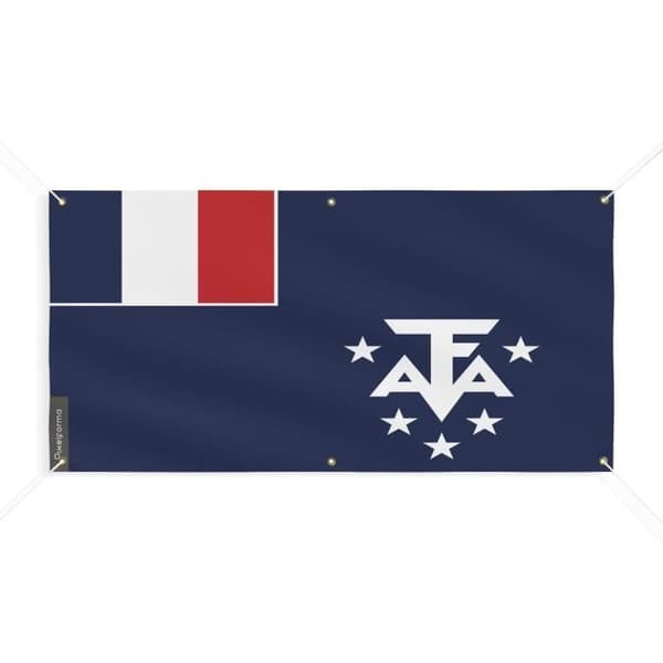 Banner - PIXELFORMA - Antarktis flagga - 150x300cm - Polyester - 6 öljetter