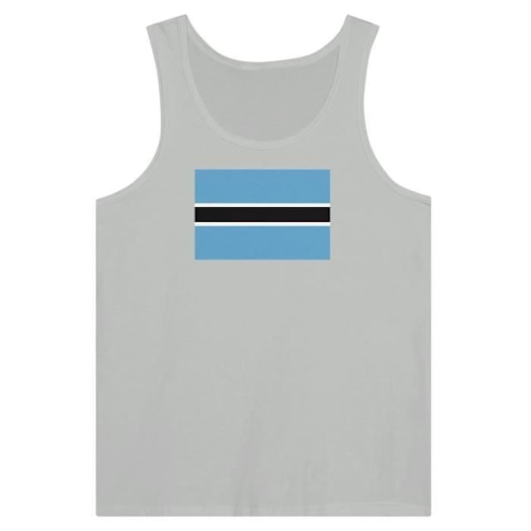 Botswana Flag Tank Top i Grå Grå S