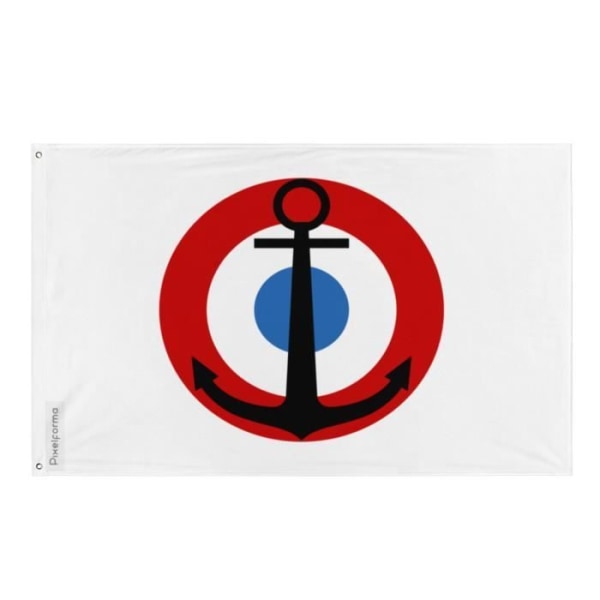 Cockade flag fra fransk flåde aeronautics 160x240cm i polyester