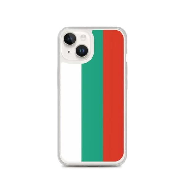 Coque - PIXELFORMA - iPhone 14 - Bulgariens flag - Fuld beskyttelse - Blød Bulgariska flaggan