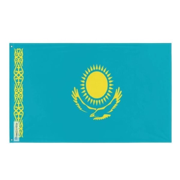 Kasakhstans officielle flag 160x240cm i polyester