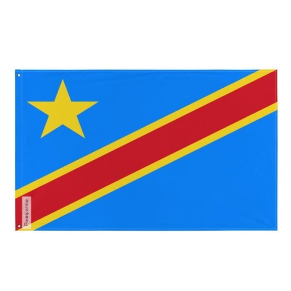 Den Demokratiske Republik Congo flag 96x144cm i polyester