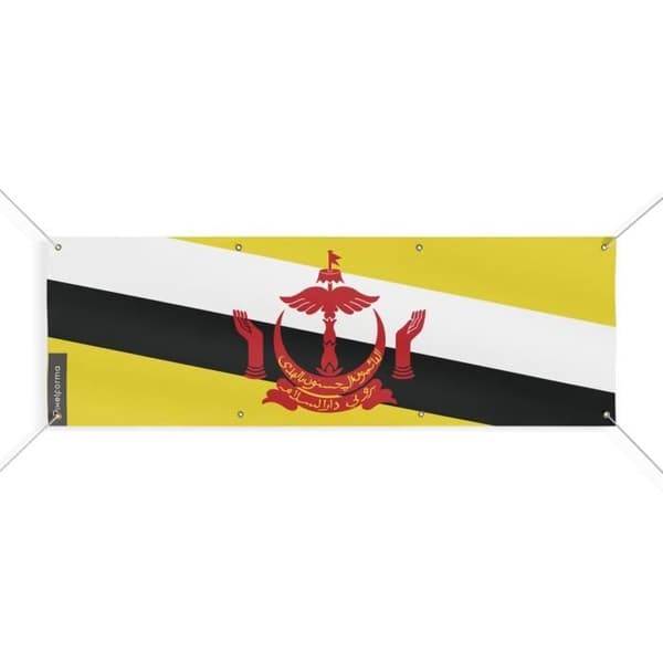 Brunein lippu 8 silmukkaa 60x180 cm
