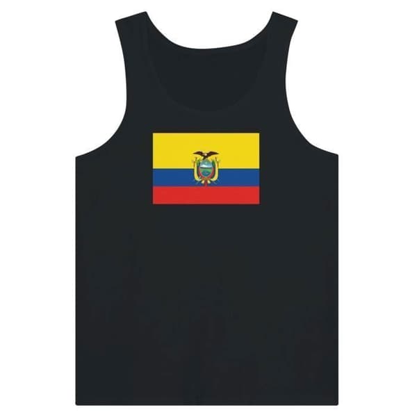 Ecuador Flag Tank Top i Sort Svart M