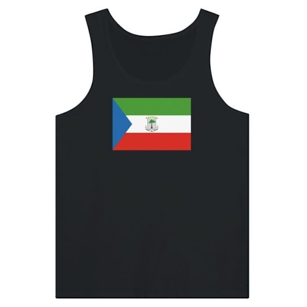 Ækvatorialguinea Flag Tank Top i Sort Svart jag