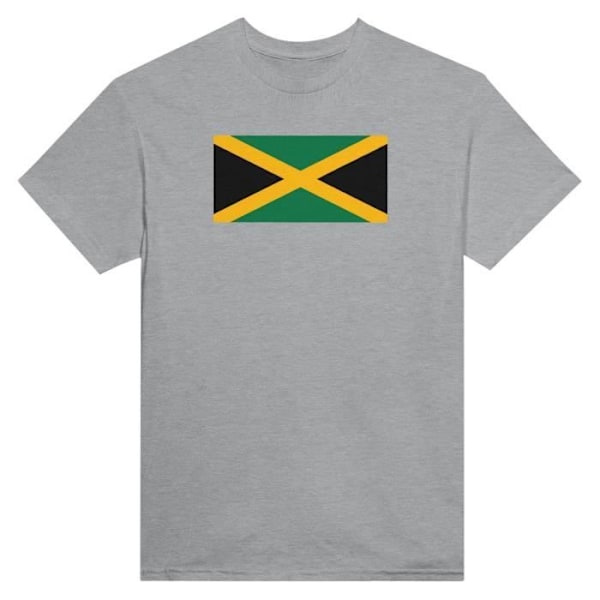 Jamaica Flag T-shirt i grå farve Grå M