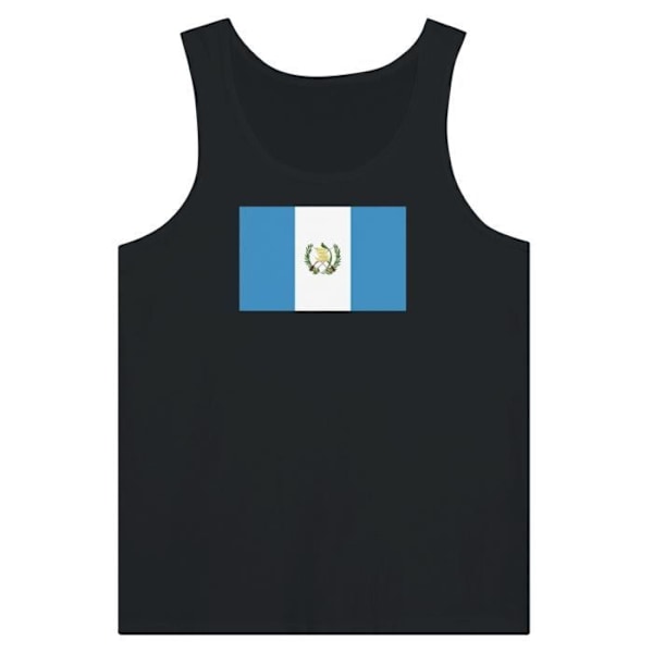 Guatemala Flag Tank Top i Svart Svart XXL