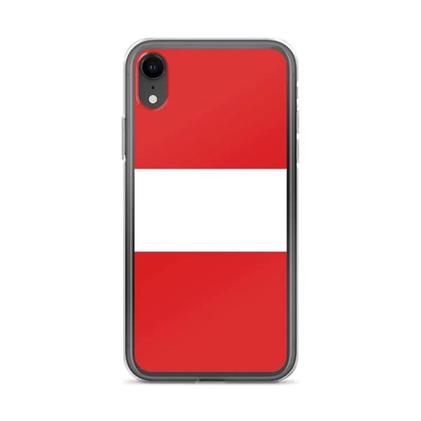 Coque - iPhone XR - Peru's flag - Blødt silicone - Fuld beskyttelse - Tynd og let Perus flagga