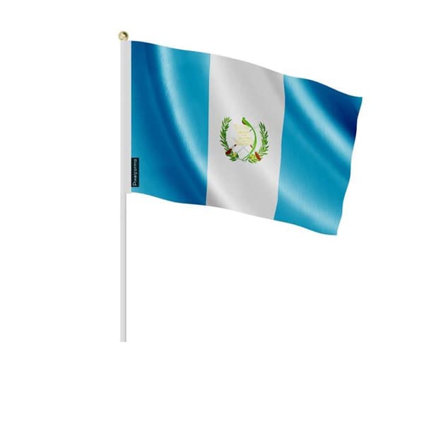 Flag - Guatemala - Mini Flag - 30 x 45 cm - Polyester - Let og holdbart Flerfärgad