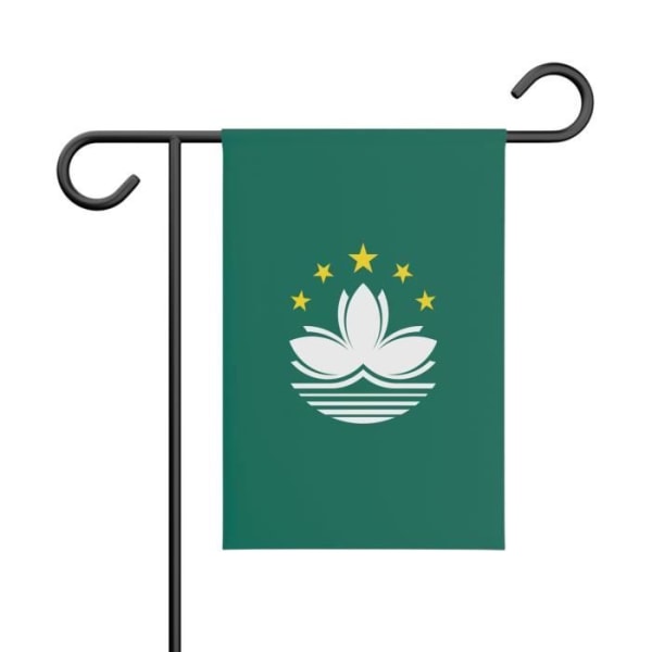 Macau Flag Garden Flag Tillverkad av slitstark polyester, denna flagga är väderbeständig. Macau flagga