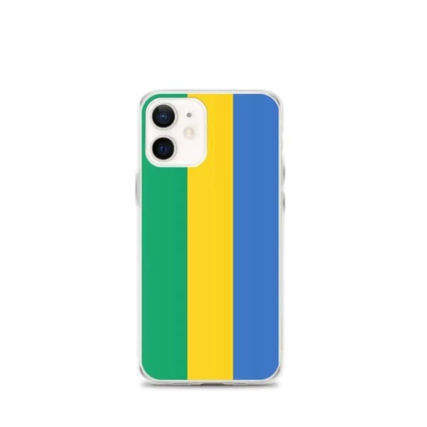 Coque Telefon Flag Gabon - iPhone 12 mini Flerfärgad
