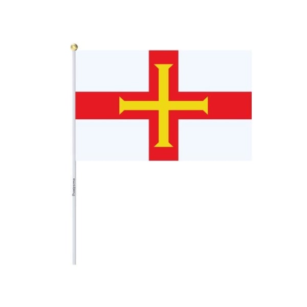 Mini Flag of Guernsey 14x21cm i polyester