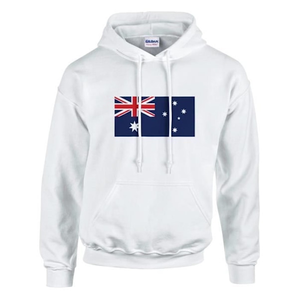 Australia Flag hættetrøje i hvid Vit XXL