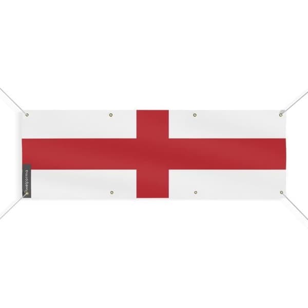 Englannin lippu 8 silmukkaa 90x270 cm
