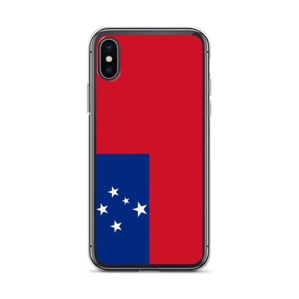Coque iPhone - Samoa - Flag - Blød - Multifarvet - Transparent TPU Flerfärgad
