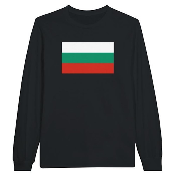 Bulgarian lipun pitkähihainen musta T-paita - XXXL