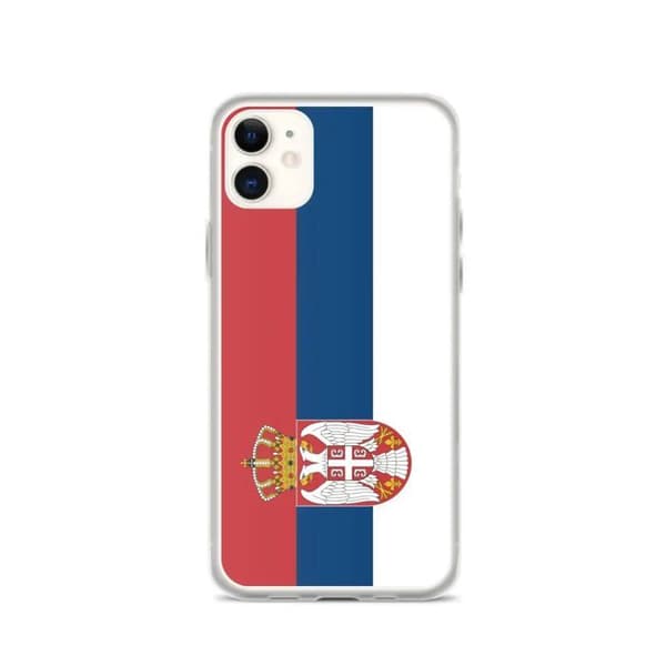 Coque - PIXELFORMA - iPhone 11 - Serbiens flag - Fuld beskyttelse - Fleksibel Serbiens flagga