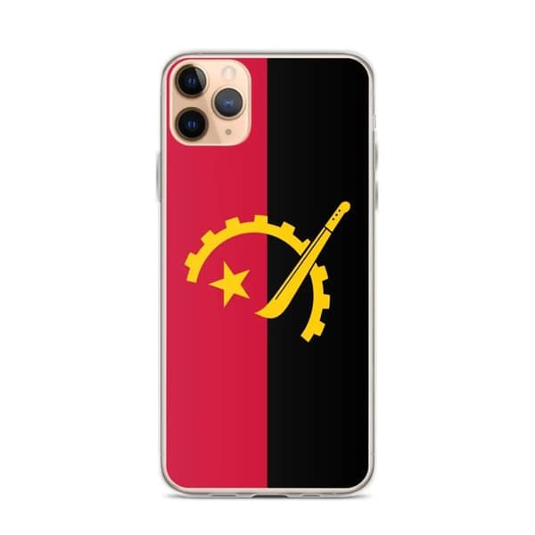 Mobilskal med Angolas flagga - iPhone 11 Pro Max Flerfärgad