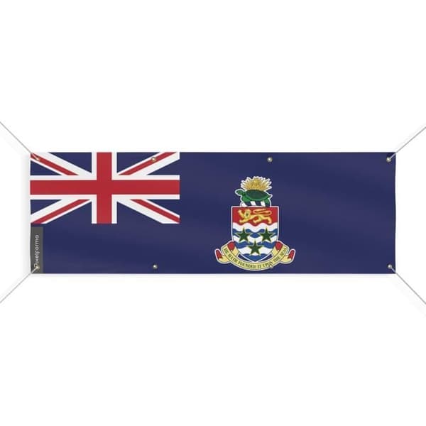 Caymansaarten lippulippu 8 silmukkaa 150x450 cm