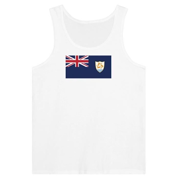 Anguilla Flag Tank Top i hvid Vit XS