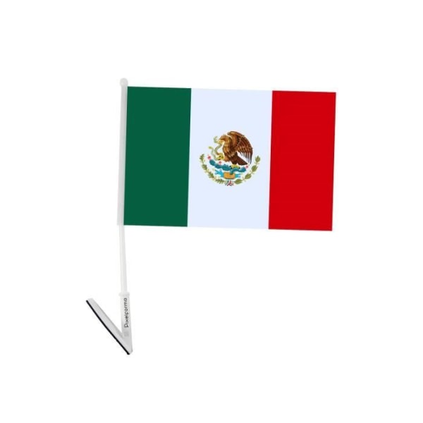 Självhäftande Mexikos flagga 5 stycken 14x21cm