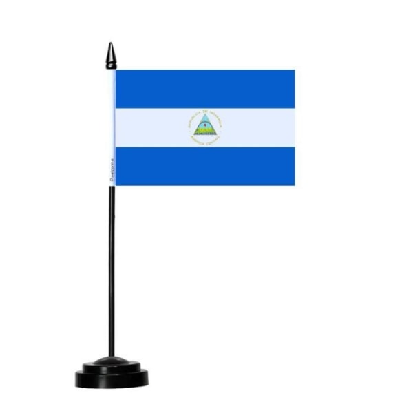 Nicaragua Bordflag 14x21cm i polyester