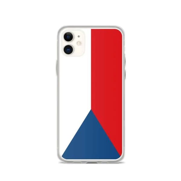 Coque - PIXELFORMA - iPhone 11 - Tjekkiets Flag - Fuld Beskyttelse - Fleksibel Blå