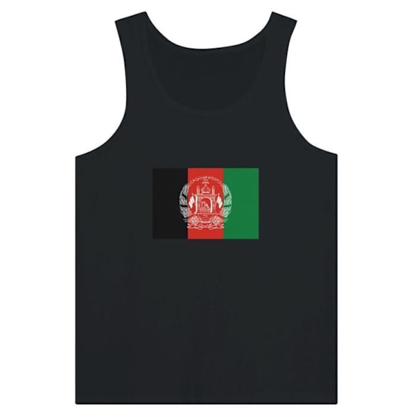 Afghanistan Flag Tank Top i sort Svart jag