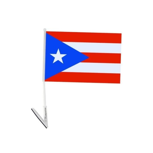 Självhäftande flagga från Puerto Rico 5 stycken 14x21cm