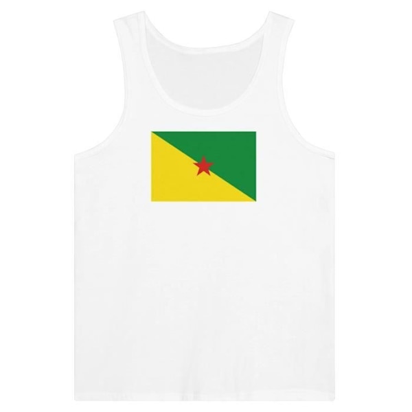 Guyana Flag Tank Top i hvid Vit XXL