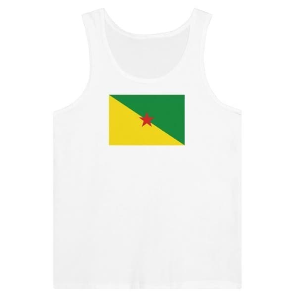 Guyana Flag Tank Top i Vit Vit XXL