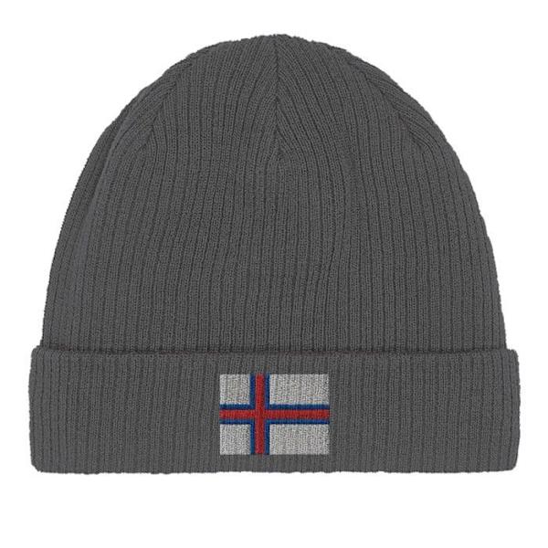 Bonnet Drapeau Færøerne i Grå Grå
