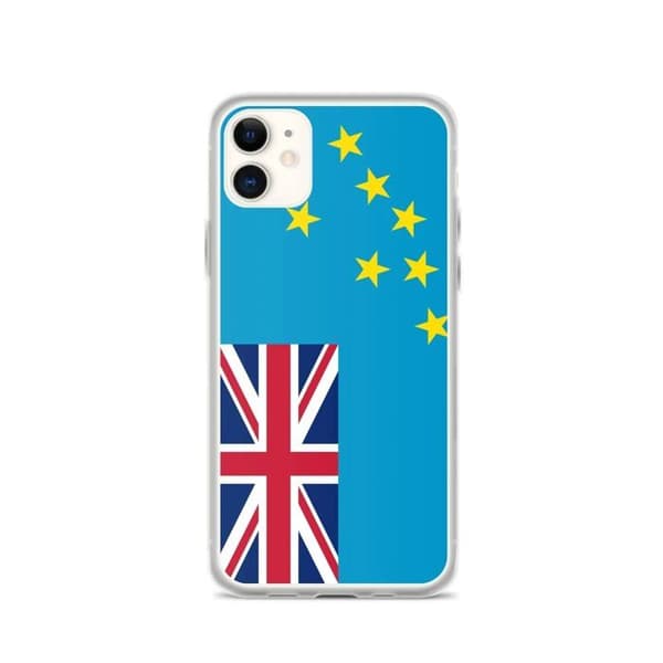 iPhone-cover - PIXELFORMA - iPhone 11 - Tuvalu-flag - Fuld beskyttelse - Fleksibel Tuvalus flagga