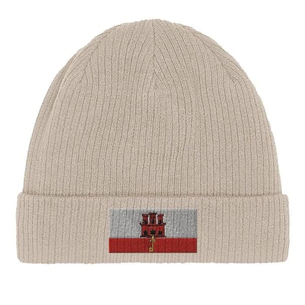 Kap S logo Gibraltar i Beige Beige