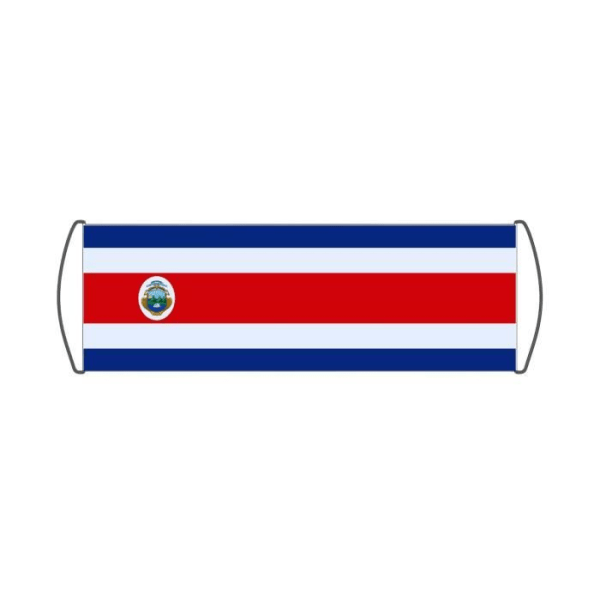 Costa Rica Flag Scroll Banner 17x50cm