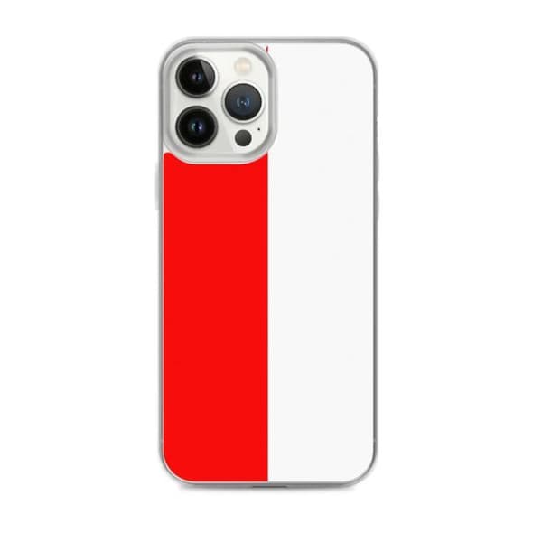 iPhone-case - Indonesisk flag - iPhone 13 Pro Max - Blød - Multifarvet - Vertikal Flerfärgad